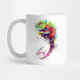 Chameleon Watercolor Mug